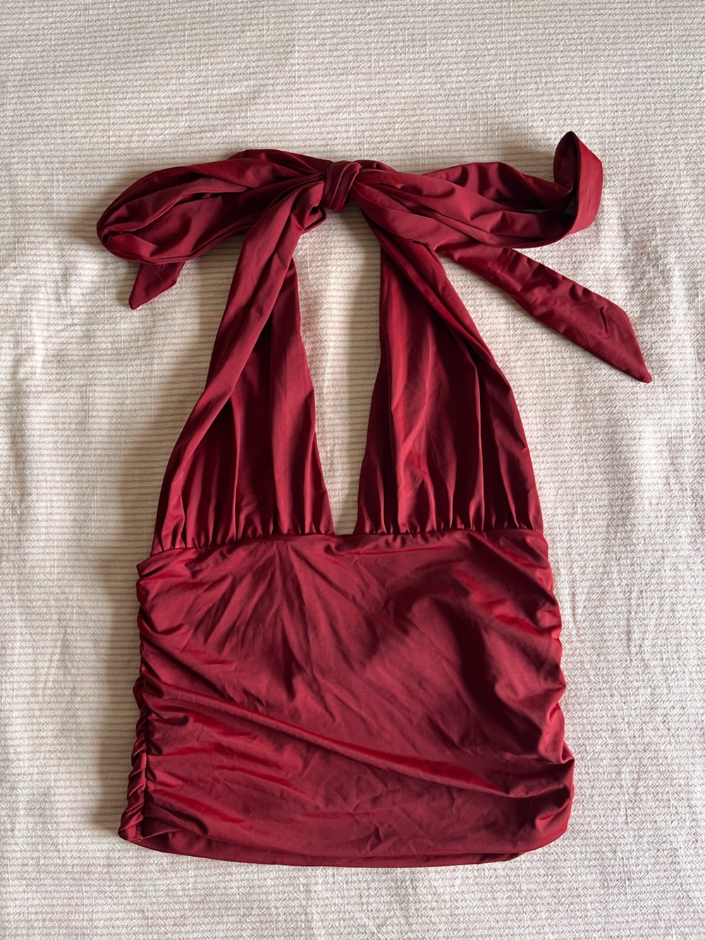 ZARA Red Halter Top